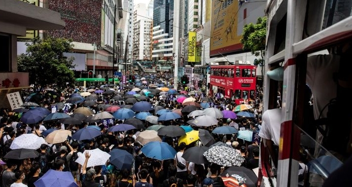 Pro-democracy protests have angered Beijing which has announced plans for a national security law for the city. AFP