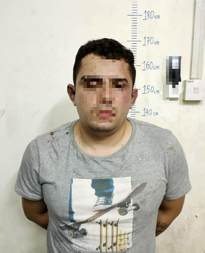 涉嫌破门行窃的其中一名嫌犯（32岁）。