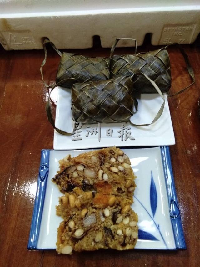 张莙婈自家包裹的粽子，馅料丰富。