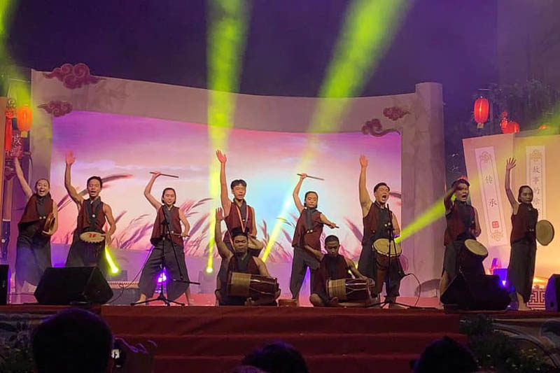 北野鼓今年首次在槟城庙会登场，成为开幕表演队伍。