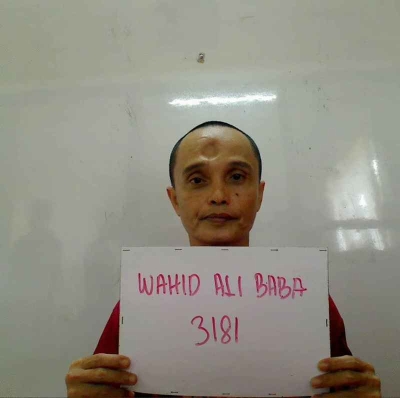 Wahid Ali Baba（40岁）在逃走第3天下午在17哩重新落网。