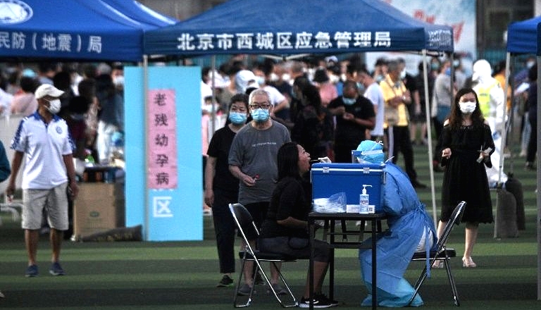 More than 10,000 people have been tested. AFP