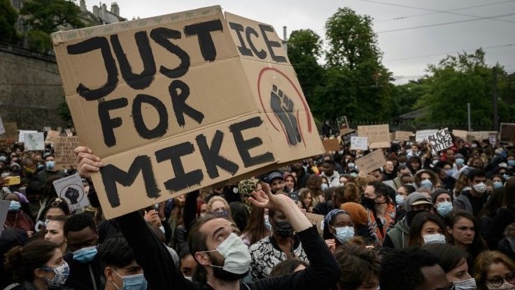 George Floyd's death while in police custody has reminded Switzerland of Nigerian Mike Ben Peter who died in similar circumstances two years ago. AFP George Floyd's death while in police custody has reminded Switzerland of Nigerian Mike Ben Peter who died in similar circumstances two years ago. AFP