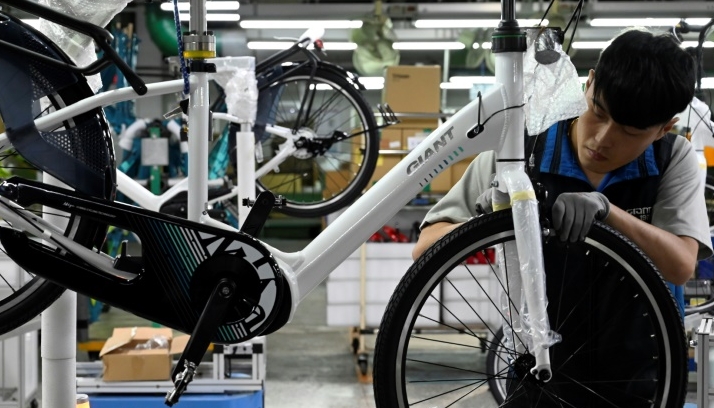 It is boom time for Taiwan's bike manufacturer thanks to soaring demand during the coronavirus pandemic. AFP