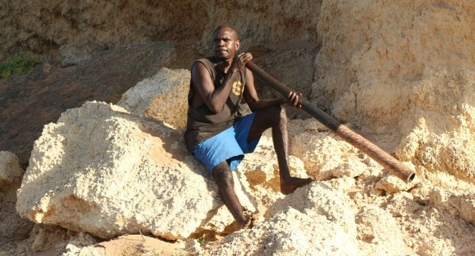 Aboriginal musician Malngay Yunupingu also performed as part of the series. AFP