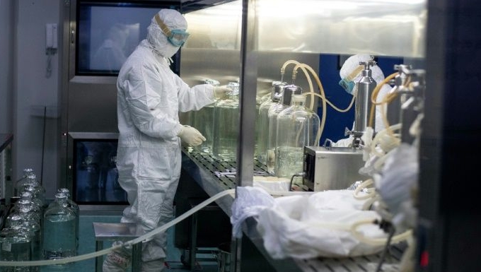 Yisheng Biopharma's researchers have not had any rest at weekends for months. AFP