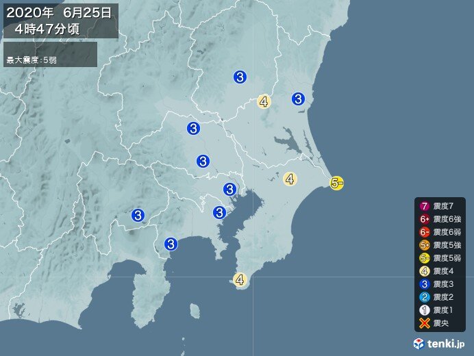 6 弱 震度 2019年6月18日日本山形县外海M6.7地震速报