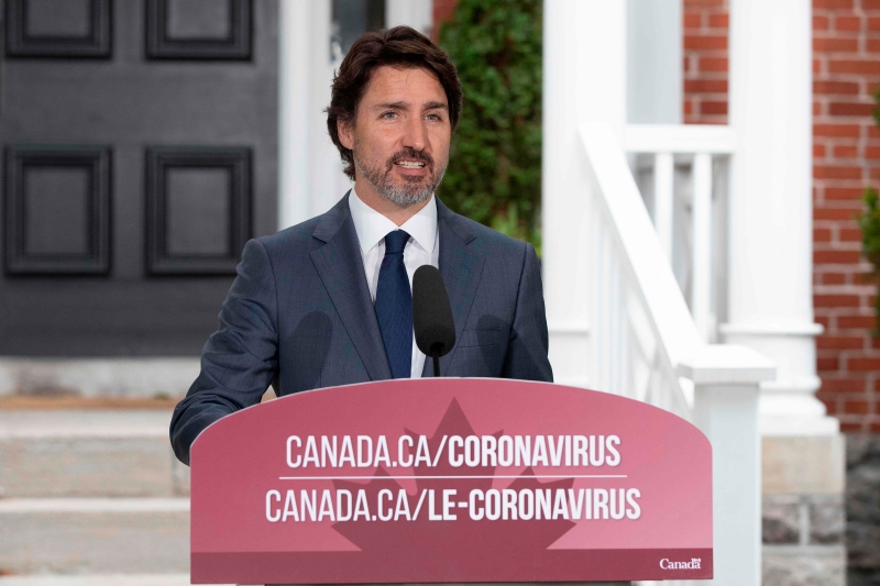 加拿大总理杜鲁多严拒以华为财务长孟晚舟交换遭中国拘押的两名加拿大公民的呼吁。（图：法新社）