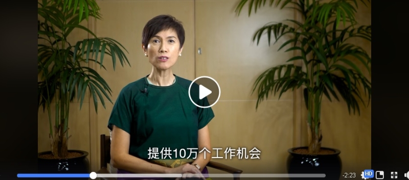 人力部长杨莉明透过脸书方言频道传达政府讯息，被视为竞选前的热身。