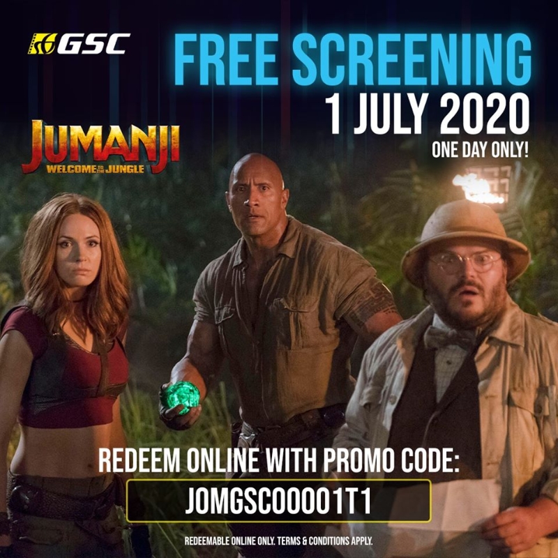 GSC为了吸引观众重回电影院，7月1日让观众免费观赏《野蛮游戏：疯狂丛林》。