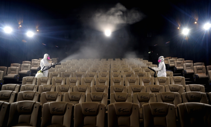 TGV电影院已进行全面消毒工作。