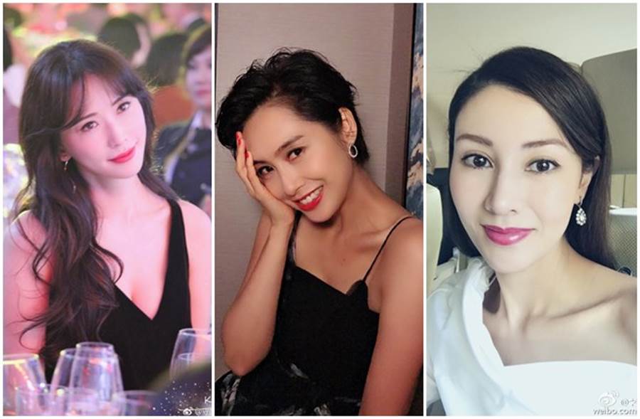 林志玲（左起）、朱茵、李嘉欣都是演艺圈公认的顶级美女。