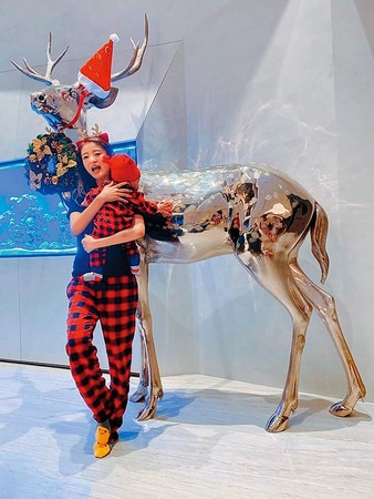 2019年耶诞节时，安以轩在社交网站PO出与儿子合照，而背景的铜铸麋鹿，是国际雕塑家蔡志松作品，据悉要价超过290万令吉。