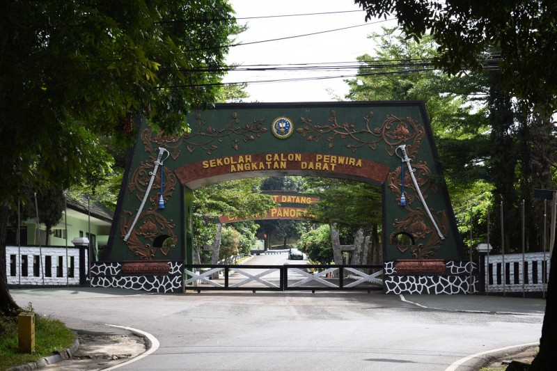 印尼西爪哇省万隆市的印尼陆军预备军官学校爆发冠病群聚感染。(互联网照片)

