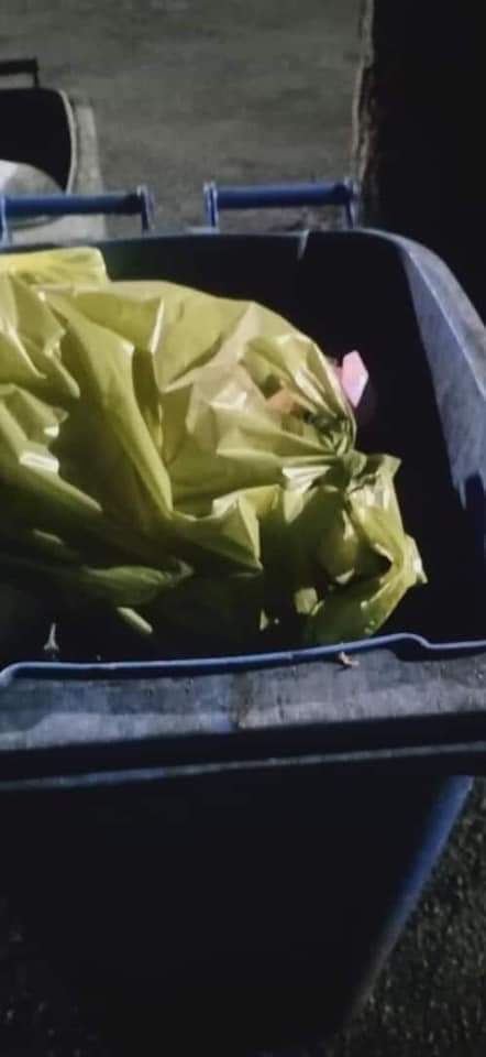 女婴被人丢在垃圾桶。