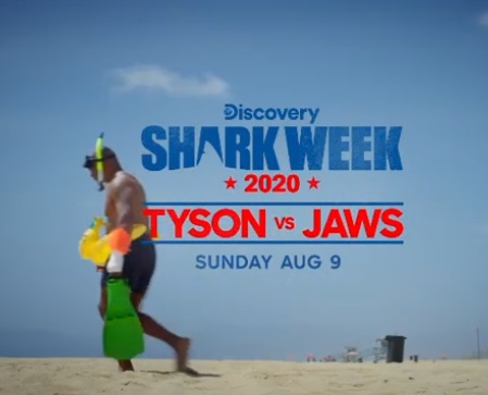 泰森参与《鲨鱼周》拍摄，这期主题是“泰森VS鲨鱼”，令人期待。（泰森IG照片）