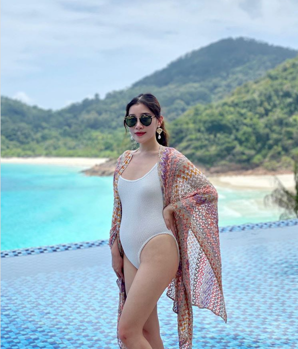 陈雪玲今年3月曾在IG上晒泳装照公布自己怀孕喜讯。