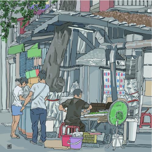 Painting by Taiwanese artist Zheng Yanyun Painting by Taiwanese artist Zheng Yanyun