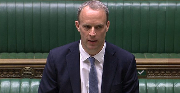 Foreign Secretary Dominic Raab. Foreign Secretary Dominic Raab.