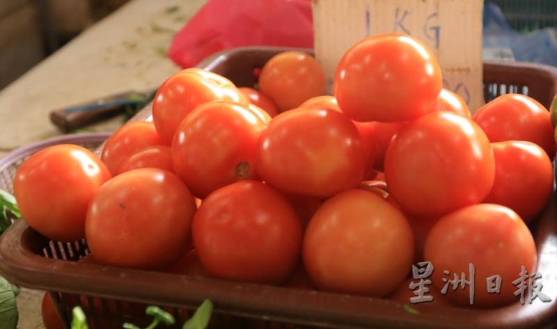 番茄的价格涨幅惊人，从之前的每公斤4令吉，飙升至8令吉。