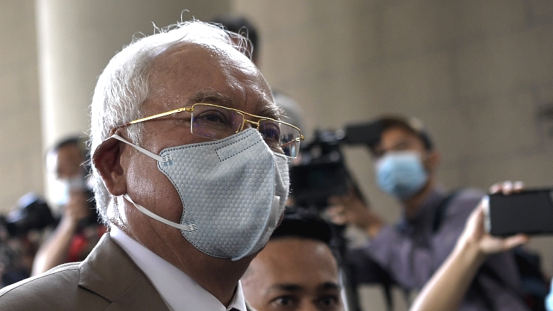 Najib found guilty on all seven charges. BERNAMA