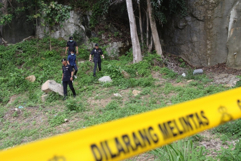 槟州警方于6月24日接获投报，指在树林处发现人类骸骨、衣物和其他物件，相信与安娜普拉妮珍金丝有关。（档案照）