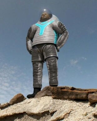 A prototype NASA spacesuit in 2014. AFP