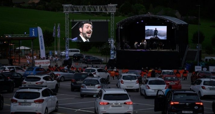 Austrian Turkish-born opera singer Ilker Arcayurek brought some to tears. AFP
