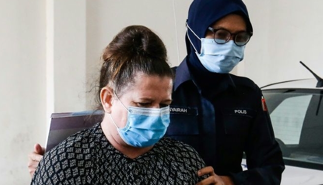 Samantha Jones stabbed her husband to death during a fight at their home in Langkawi. AFP