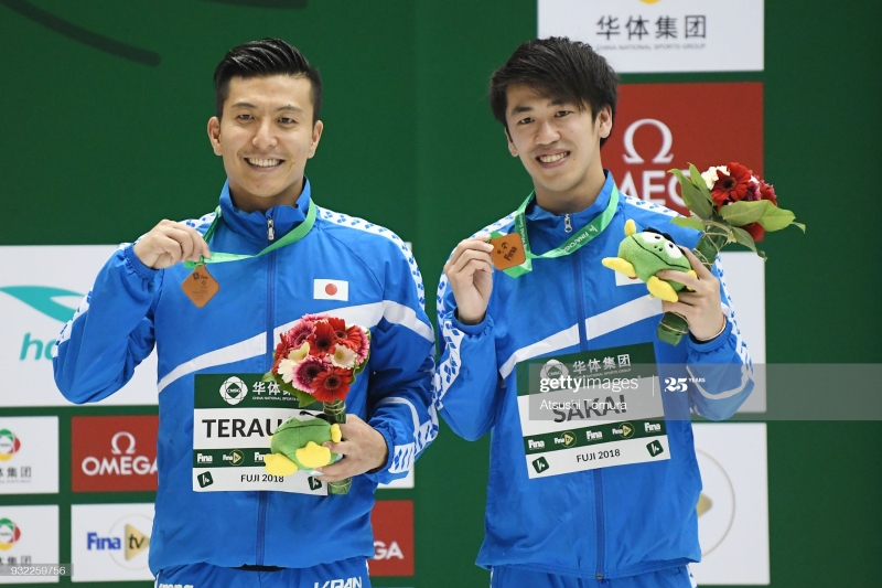 寺内健（左）在冠病检测中呈阳性，为首名冠病确诊的东京奥运会日本代表团选手。（盖帝社档案照）