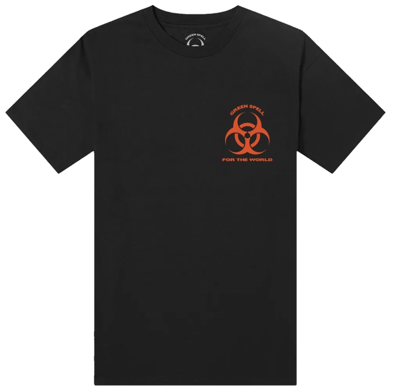 王沛永如今和友人合作推出服装品牌，通过网络售卖独家设计的T恤，为受疫情影响的客工筹款。（取自 www.greenspell.store)

