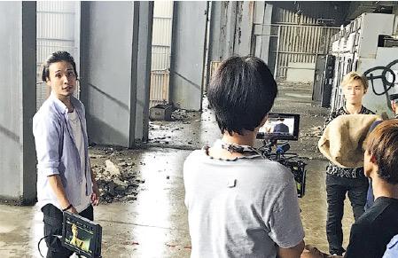 陈积荣（左）年前离开无线过档HKTV，之后自资拍过3部电影。