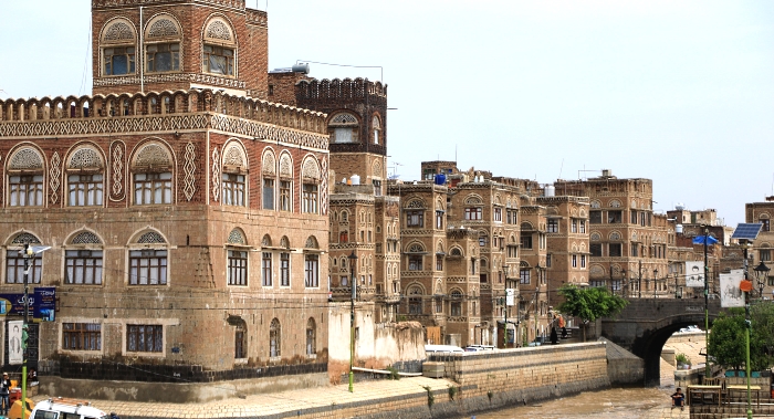 UNESCO-listed buildings in the old city of Sana'a, the capital of Yemen. AFP