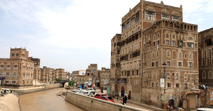 UNESCO-listed buildings in the old city of Sana'a, the capital of Yemen. AFP