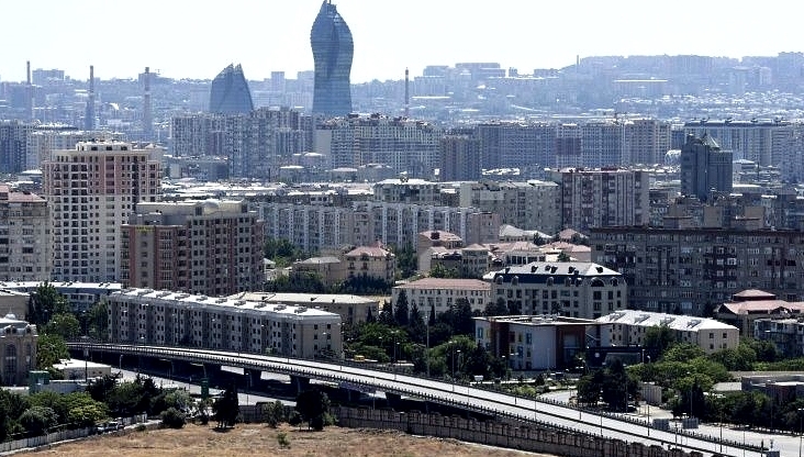 Travel to or from Azerbaijan's capital Baku remains tightly locked down. AFP
