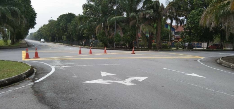 巴生武吉拉惹玛永1路十字路口成了车祸黑区，巴生市议会于一周前划上黄色格子，盼能降低意外事故的发生。