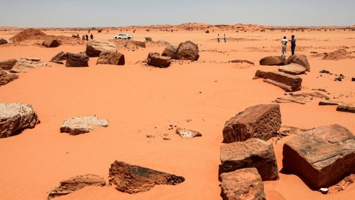 Archeologists in Sudan assess the damage done by gold hunters digging up ancient sites looking for buried treasure. AFP