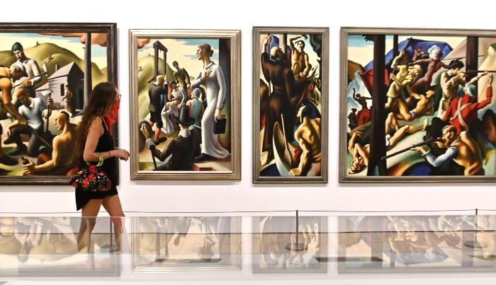 Whitney Museum of American Art in New York City is reopened to the public with new safety guidelines after being closed for months due to the coronavirus. AFP Whitney Museum of American Art in New York City is reopened to the public with new safety guidelines after being closed for months due to the coronavirus. AFP