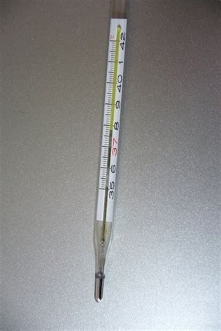 水银体温计：过去人们使用水银体温计来测量体温，但水银有毒，随着科技进步，现代人们大多采用相对安全的电子体温计。