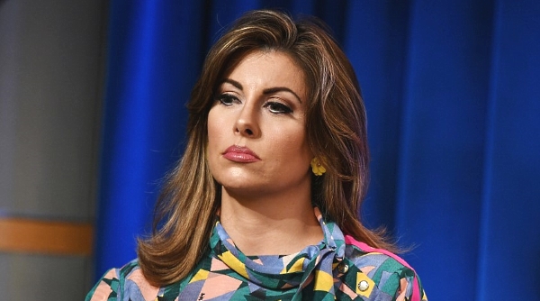 Morgan Ortagus seen during a press conference at the State Department in Washington, DC. AFP