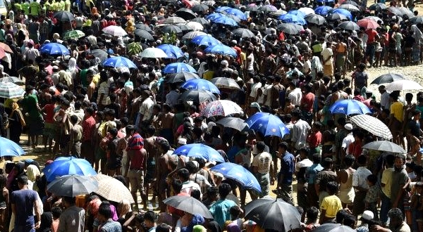 Around one million Muslim Rohingya live in cramped refugee camps in Bangladesh. AFP