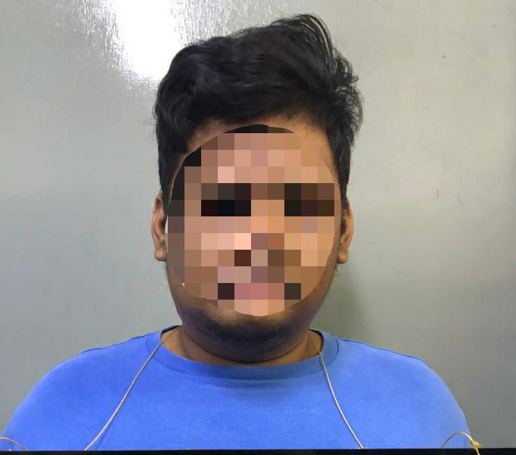 警方逮捕涉嫌勒索女郎的22岁本地男子。