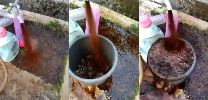 居民在网上上载一段打开水龙头却流出黑色污水的影片，丹水供公司终于作出澄清。