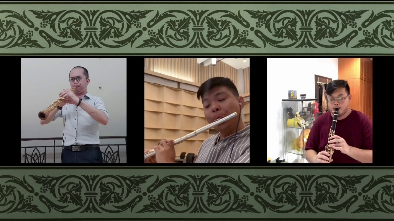10年前学生时期常合奏的三位校友，包括王昌男、卓建鸿以及远在挪威的郭勇陞，在10年后再次呈现木管三重奏。