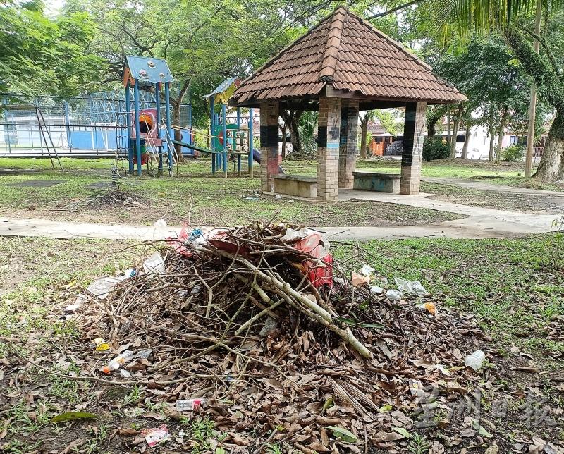 垃圾虫受促不要拿垃圾到公园丢。