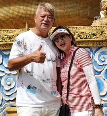 陳百祥和黃杏秀此行最大驚喜，就是朋友為他們慶祝結婚41週年。