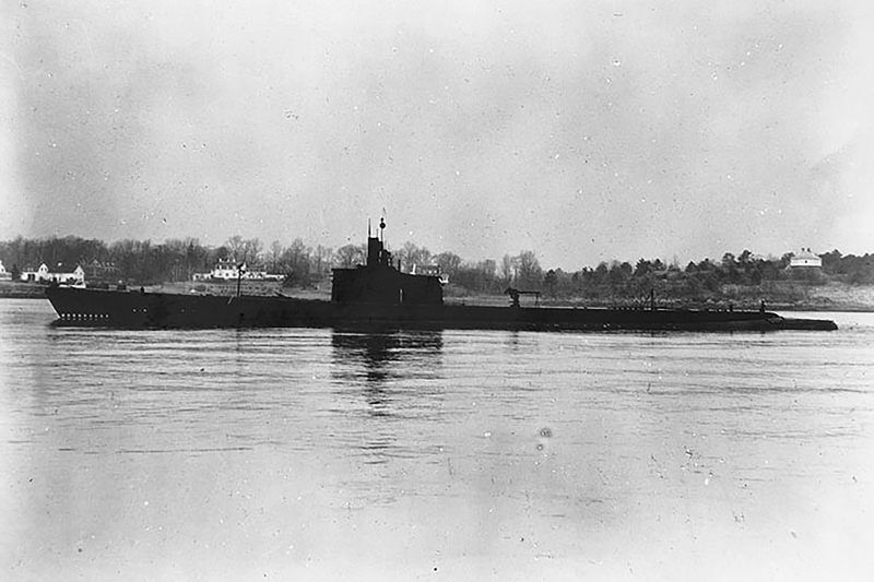 美军潜艇“格伦迪亚号”。(美联社照片)