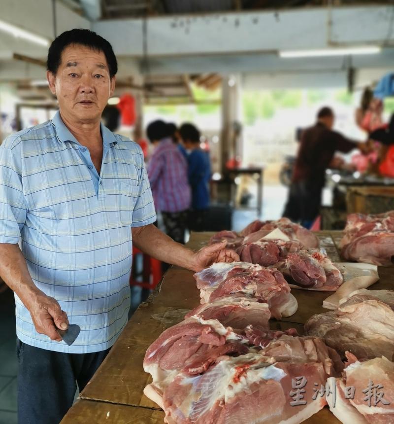 余清兴：外劳人数减少，对猪肉生意带来影响。