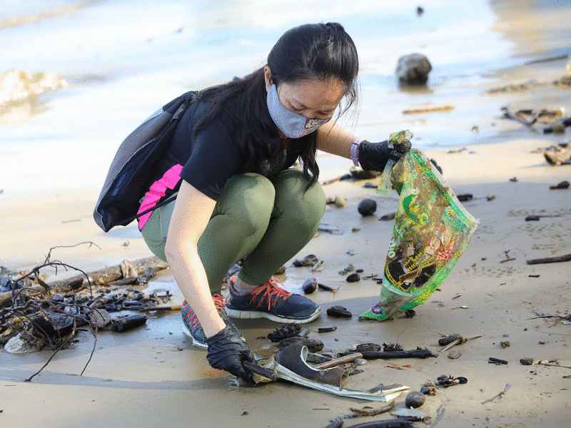 郑启莹将提倡环保，带动里卡士区居民一起爱护环境。 