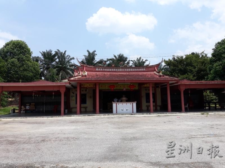 1968年建造的玉射北帝庙的新庙，庙的屋顶带有岭南建筑风格 。